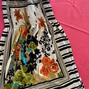 Floral Dress with Beaded Halter